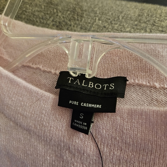 Talbots Sweater Pure Cashmere Sz Small Pink. Valentine's Day - Picture 3 of 6